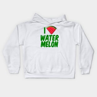 I Love Watermelon Kids Hoodie